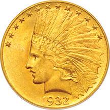 1932 PCGS MS-64.