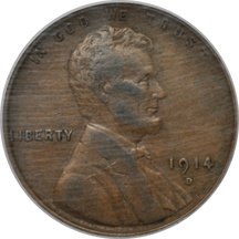 1914-D PCGS VF-35.