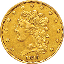 1835 PCGS XF-40.