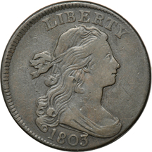 1803 Small Date, Small Fraction (S-253, R.2)). VF.