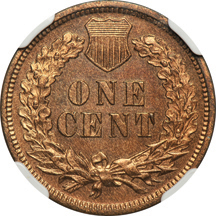 1873 Closed 3. NGC PF-64 RB.