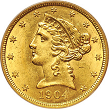 1904 PCGS MS-62.