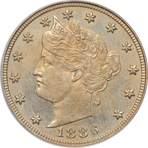 1886 PCGS PF-64.