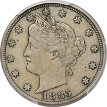 1885 PCGS XF-45.