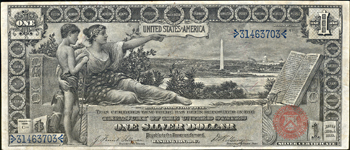 1896 $1.00.  XF.