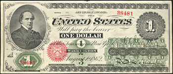 1862 $1.00.  XF.