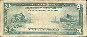 1918 $20.00 St. Louis.  F.