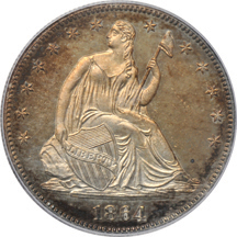 1864 PCGS PF-63.