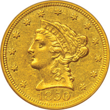 1850-C PCGS AU-58.