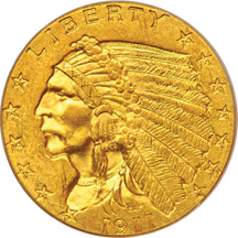 1911 PCGS MS-62+.