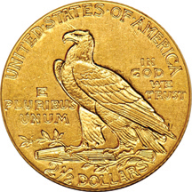 Eight AU Indian quarter-eagles.