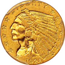 Four PCGS certified Indian quarter-eagles.