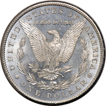 Forty 1880-S and twenty 1881-S Morgan dollars.