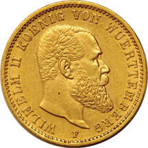 Germany - Collection of ten German State gold type coins.