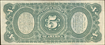 1869 $5.00.  CU.