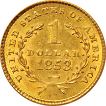 1853 PCGS MS-62.