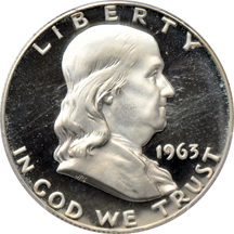 1963 PCGS PF-68DCAM.