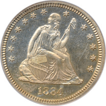 1884 PCGS PF-64CAM.