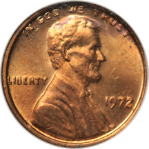 1972 Double Die Obverse. NGC MS-64 RD.