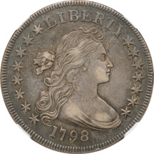 1798 Small Eagle 15 Stars (BB-81, B-2). NGC XF-45.