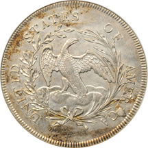 1796 Small Date/Small Letters. ANACS AU-55.