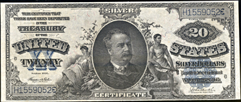 1891 $20.00.  VF.