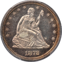 1872 PCGS PF-64.