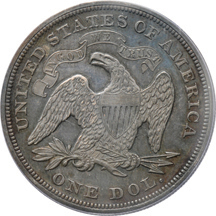 1866 Motto. PCGS PF-62.