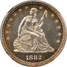 1882 NGC PF-64 CAMEO.