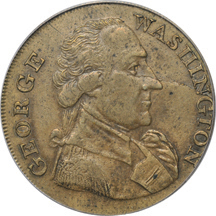 Washington-Success Token, large size, plain edge. PCGS AU-50.