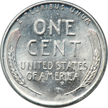 Twenty-two rolls of uncirculated Wheat cents.