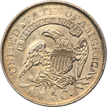 Run of eight Bust half-dimes, 1829 through 1836.