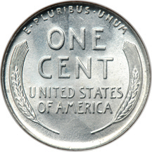 Four certified type coins.