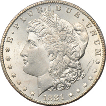 1881-CC PCGS MS-64.