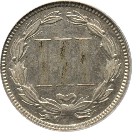 1873 Closed 3 PCGS PF-62.