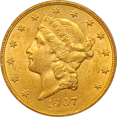 1900 and 1907, both PCGS MS-62 (green label).