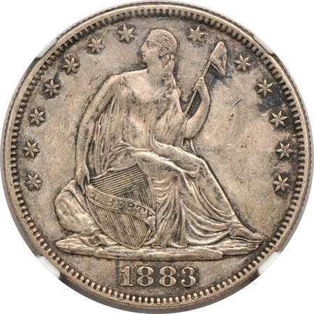 1883 NGC AU-50.