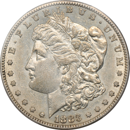 1883-S PCGS AU-53, and an 1893 ANACS AU-50.