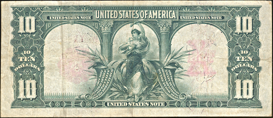 1901 $10.00.  VF.