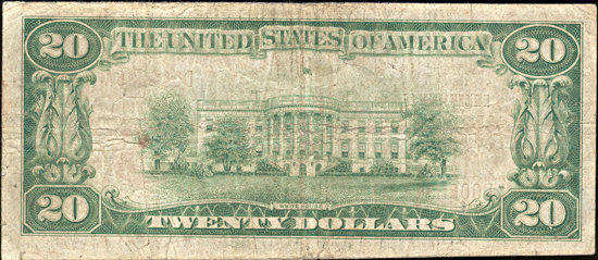 1929 $20.00. Saint Peter, IL Charter# 9896 Ty. 1. F.