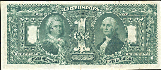 1896 $1.00.  XF.