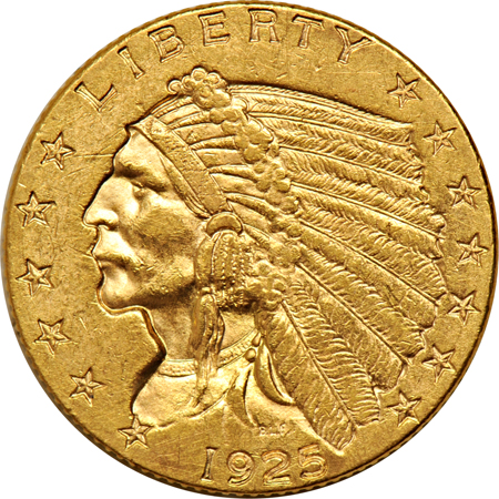 Four Indian quarter eagles, AU.