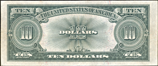 1923 $10.00.  XF.