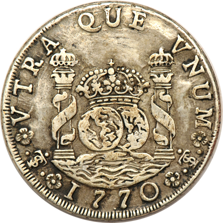 Spain, Colonial - 1770-JR Pillar dollar, F.