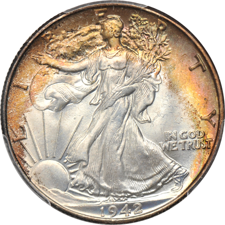 Four high grade Walkers, all PCGS.