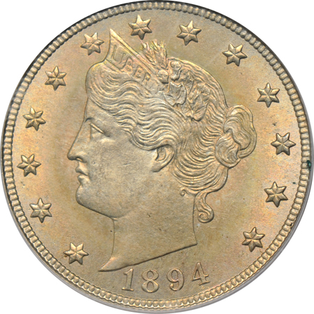 1894 PCGS MS-64 (rattler).