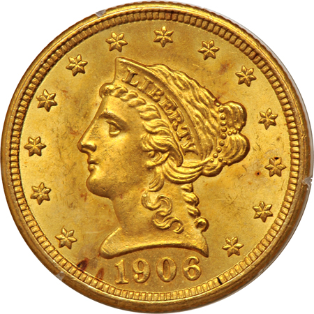 1906 PCGS MS-64 (rattler).