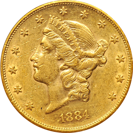 1884-S PCGS AU-55.