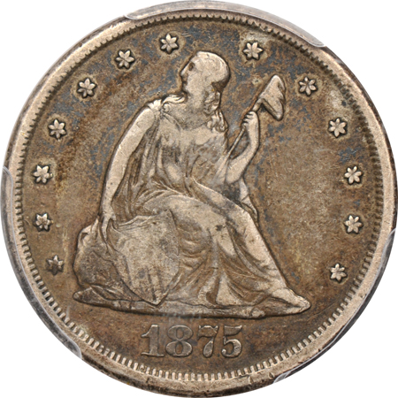 1875-CC PCGS VF-25.