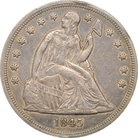 1845 PCGS XF-45.